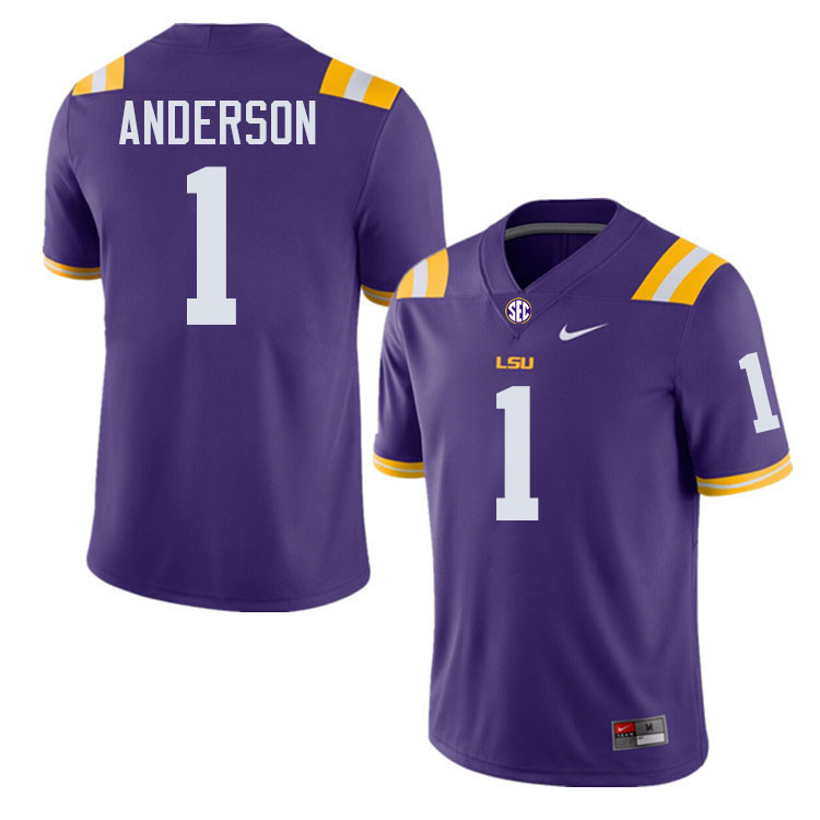 Aaron Anderson LSU Tigers Jersey,Louisiana State University Tigers Football Jersey-Purple